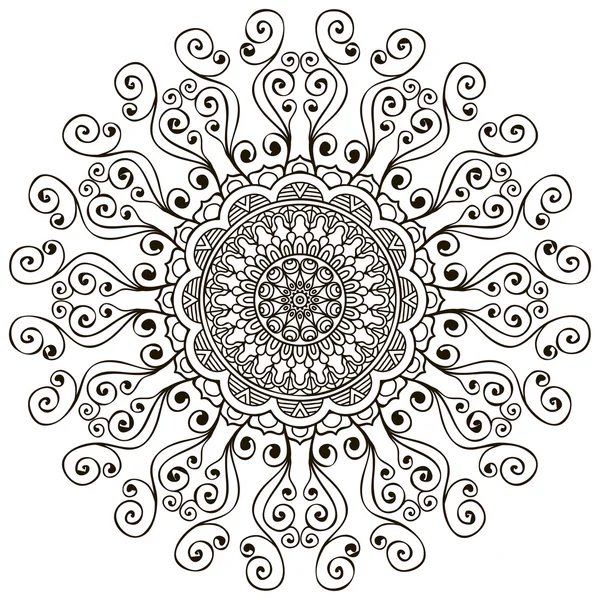 Mandala ornement rond — Image vectorielle