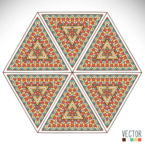 Ornamento redondo Mandala — Archivo Imágenes Vectoriales