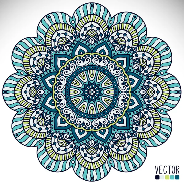 Mandala Round Ornament — Stock Vector