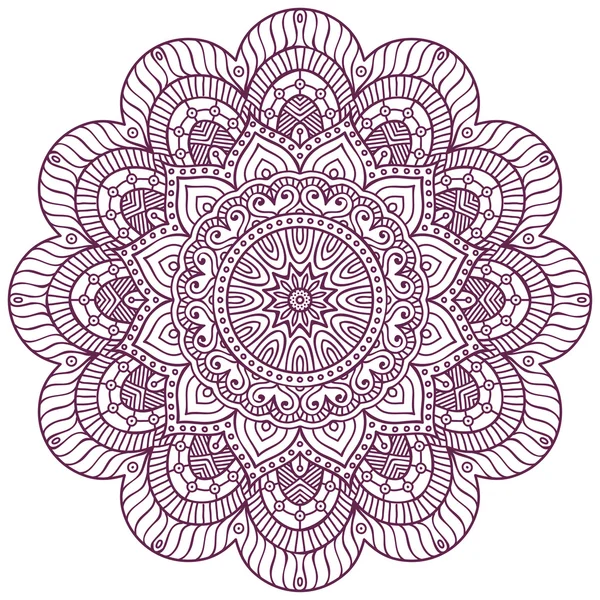 Mandala Round Ornament — Stock Vector