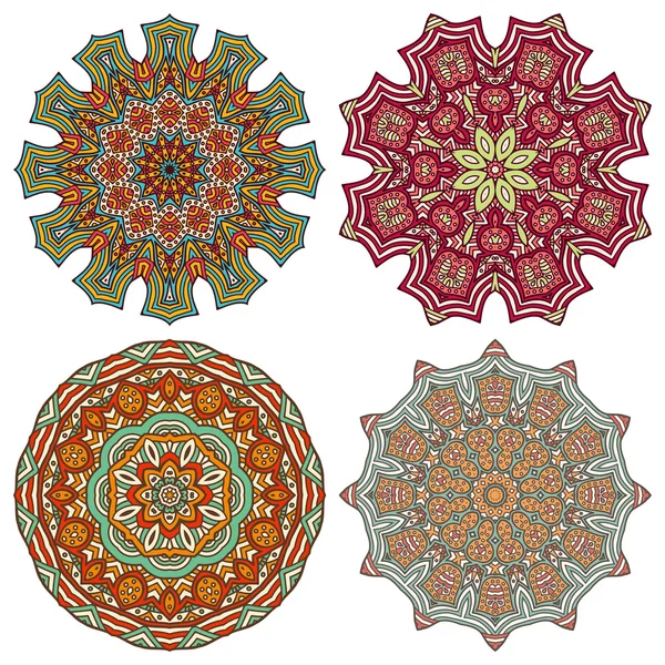 Mandala ornement rond — Image vectorielle