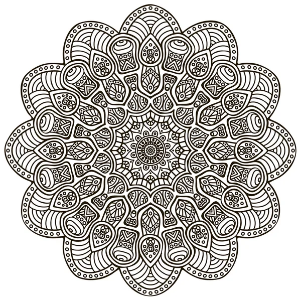 Mandala kolo ornament — Stockový vektor