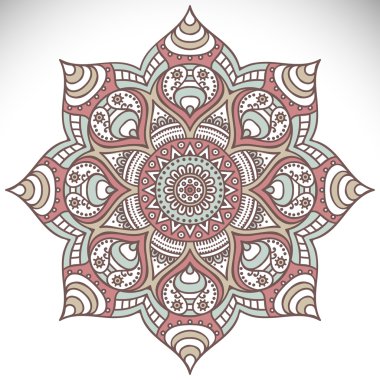 Mandala yuvarlak süsleme