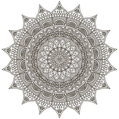 Mandala yuvarlak süsleme