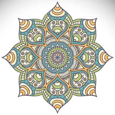 Mandala yuvarlak süsleme