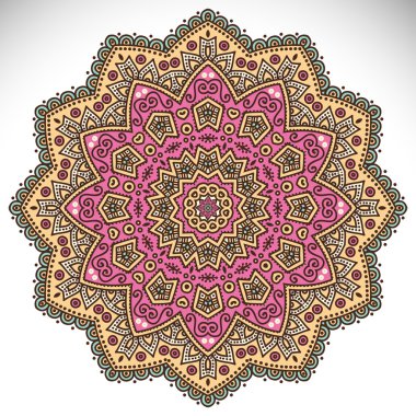 Mandala yuvarlak süsleme