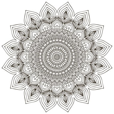 Mandala yuvarlak süsleme