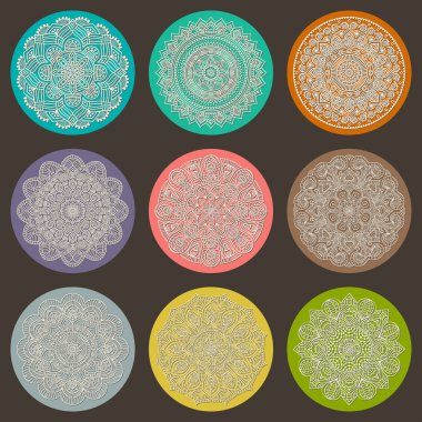 Mandala yuvarlak süsleme