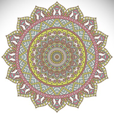 Mandala yuvarlak süsleme
