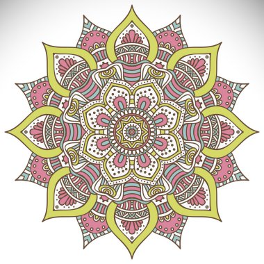 Mandala yuvarlak süsleme