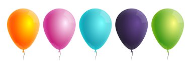Renk balonlar tasarımı için