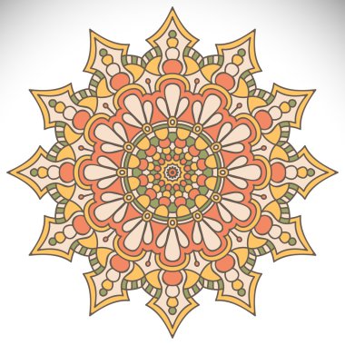 Mandala yuvarlak süsleme