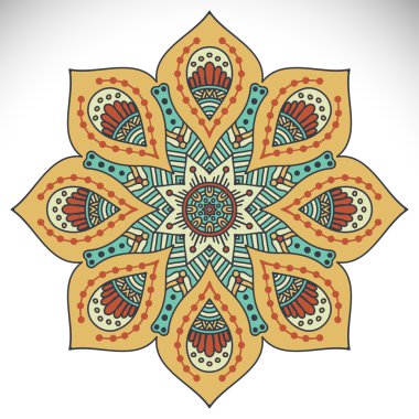 Mandala yuvarlak süsleme