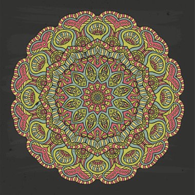 Mandala yuvarlak süsleme