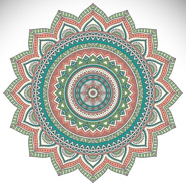 Mandala yuvarlak süsleme