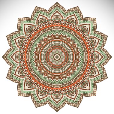 Mandala yuvarlak süsleme