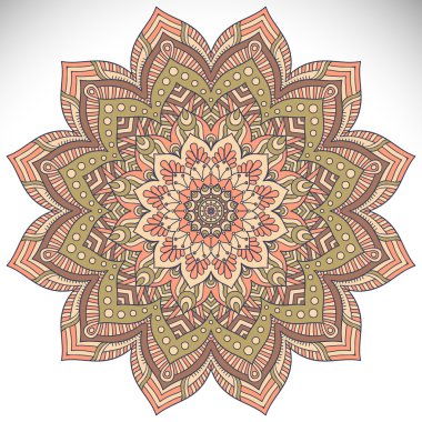 Mandala yuvarlak süsleme