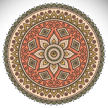 Mandala yuvarlak süsleme