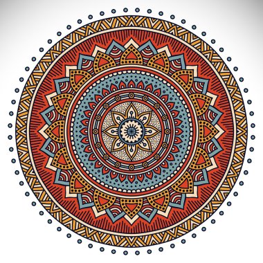 Mandala yuvarlak süsleme