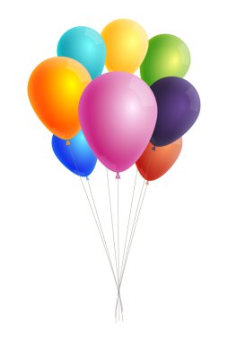 Renk balonlar tasarımı için