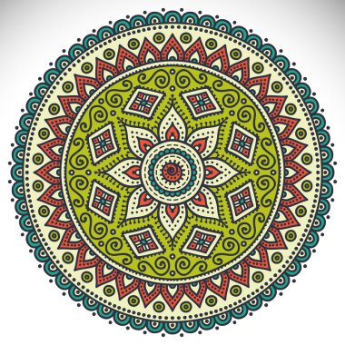 Mandala yuvarlak süsleme