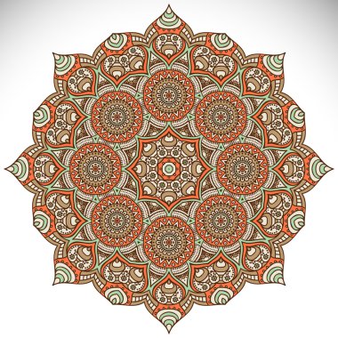 Mandala yuvarlak süsleme