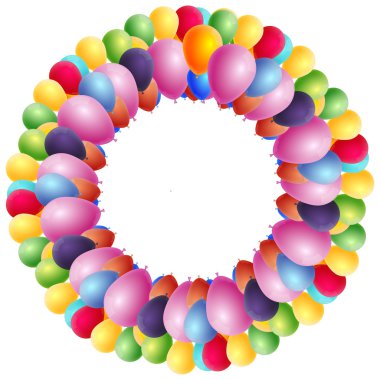 Renk balonlar tasarımı için