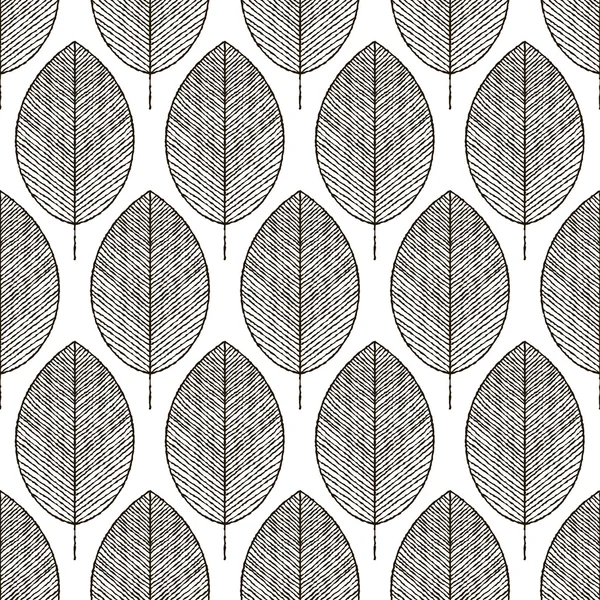 Seamless pattern with leafs — Stock Vector