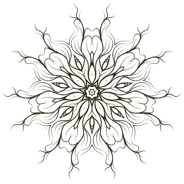 Patrón de ornamento redondo Mandala — Vector de stock