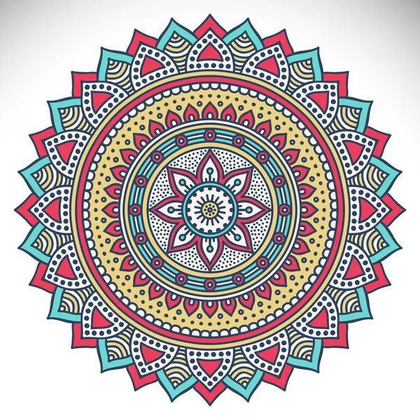 Ornamento redondo Mandala — Archivo Imágenes Vectoriales