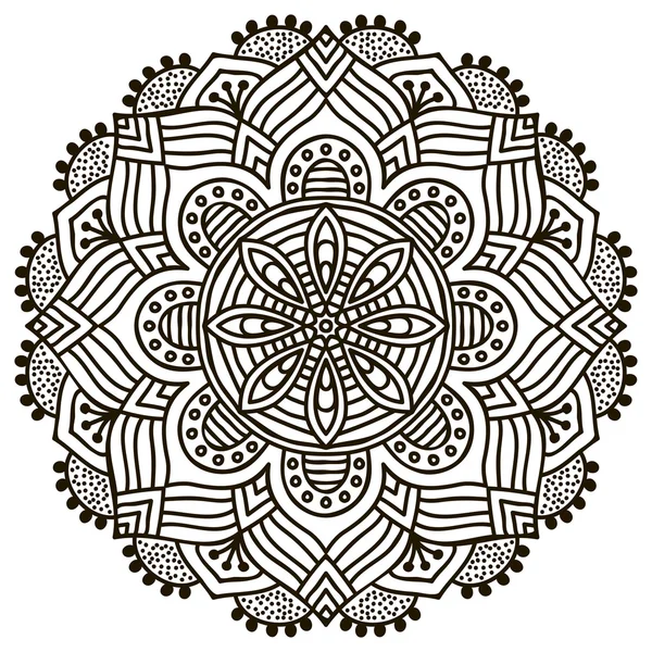 Mandala kolo ornament — Stockový vektor