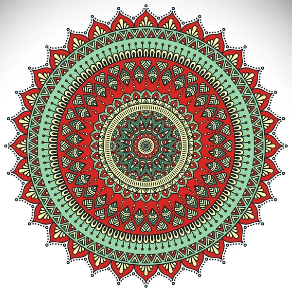 Mandala ornamento redondo — Vetor de Stock