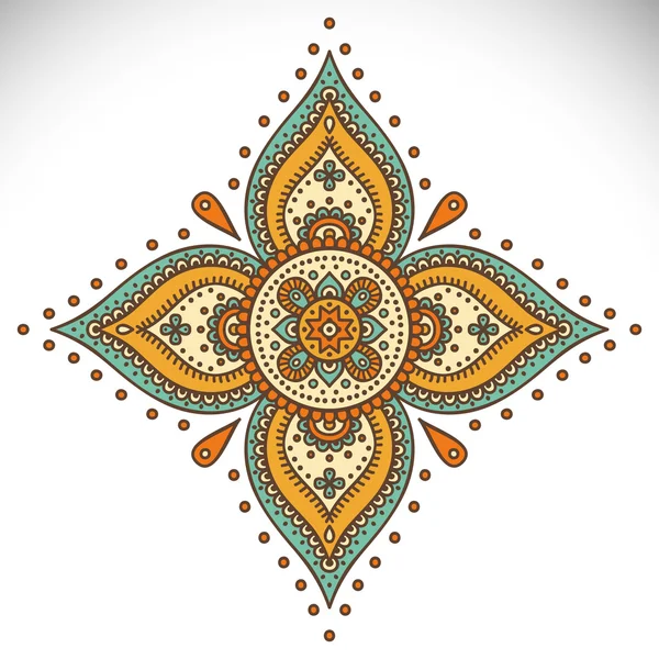 Mandala yuvarlak süsleme — Stok Vektör