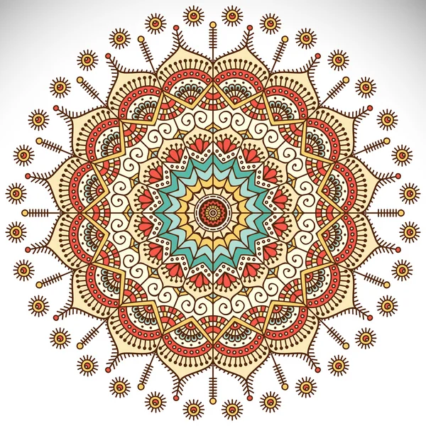 Mandala kolo ornament — Stockový vektor