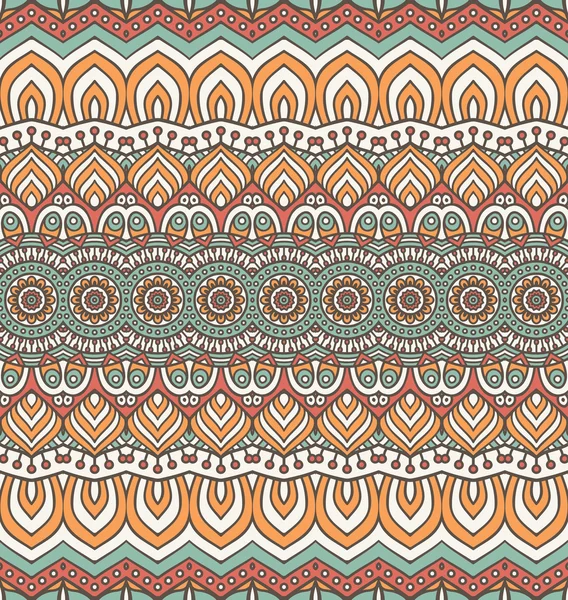 Vintage  Indian seamless pattern — Stock Vector