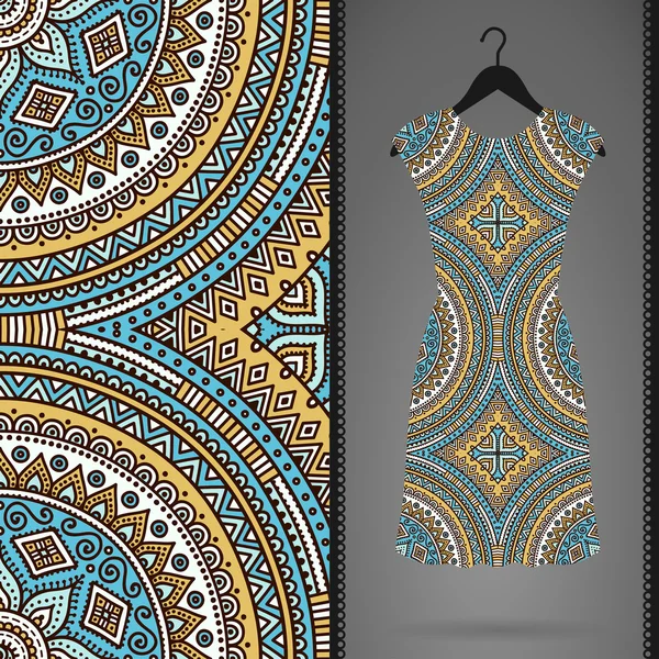 Sorunsuz vektör Hint desen, bir askı elbise