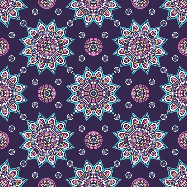 Vintage  Indian seamless pattern — Stock Vector