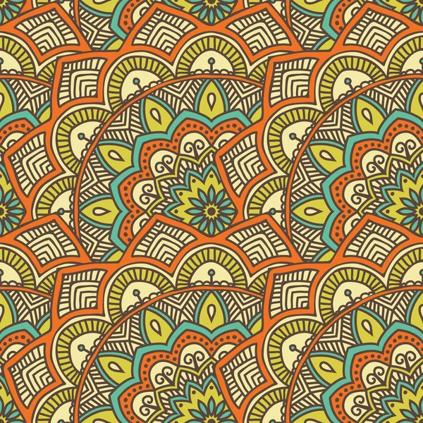 Vintage motif indien sans couture — Image vectorielle