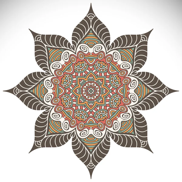 Mandala Round Ornament — Stock Vector