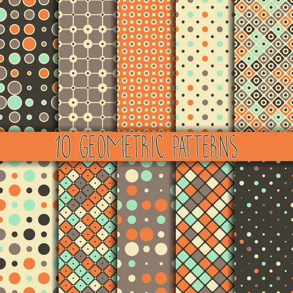 Collection seamless pattern — Stock Vector