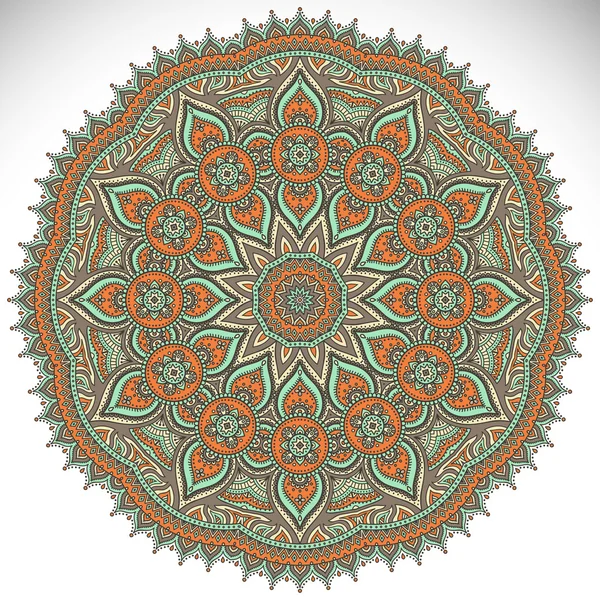 Ornamento redondo Mandala — Vector de stock