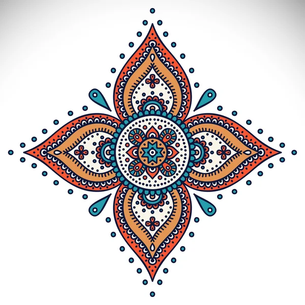 Mandala yuvarlak süsleme — Stok Vektör