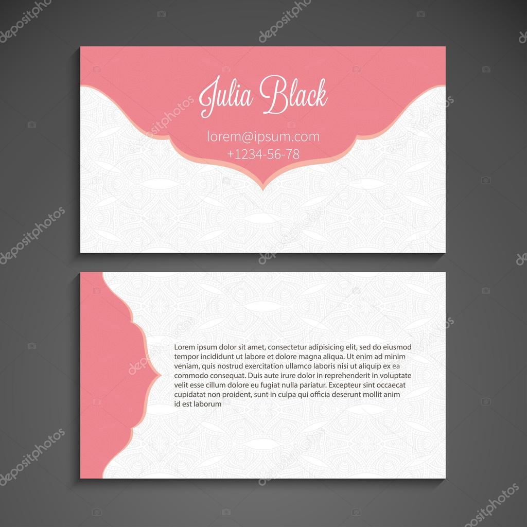 Business card or invitation