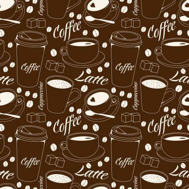 kahve seamless modeli