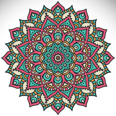 Mandala yuvarlak süsleme