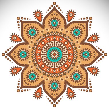 Mandala yuvarlak süsleme