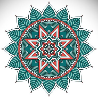 Mandala yuvarlak süsleme