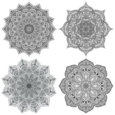 Dekoratif mandala koleksiyonu