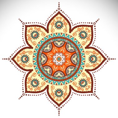 Mandala yuvarlak süsleme