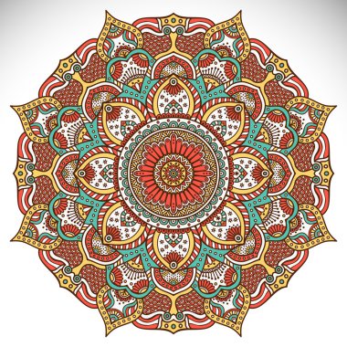 Mandala yuvarlak süsleme